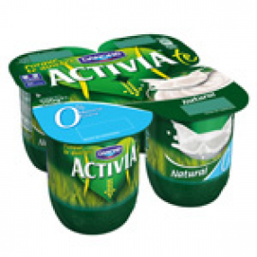DANONE ACTIVIA yogur natural 0% pack 4